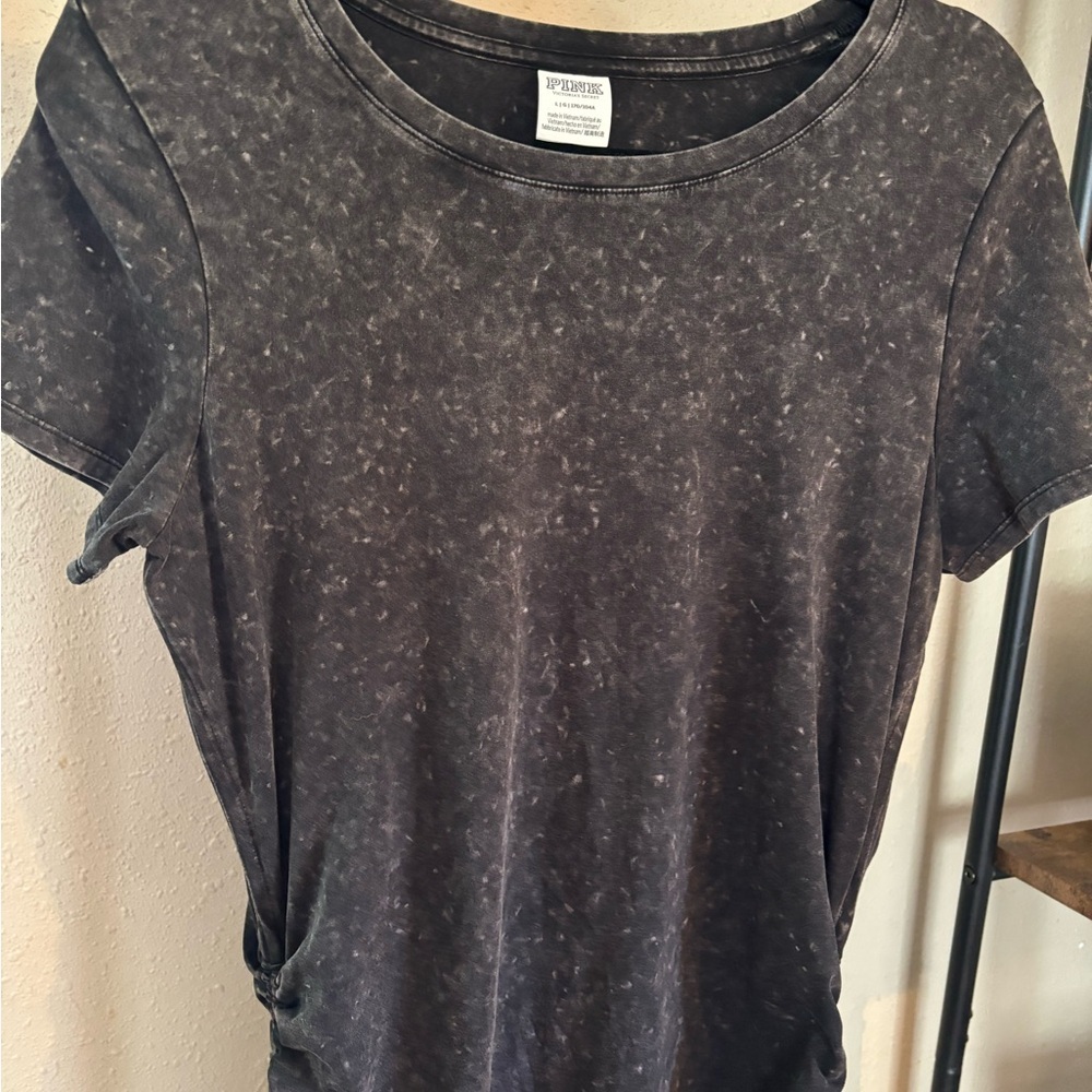 PINK Victoria's Secret Charcoal Short Sleeve Dress